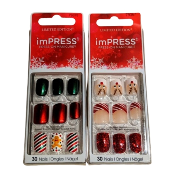 Impress Nails Holiday Bundle (Fireside + Sleigh) - Picture 1 of 4